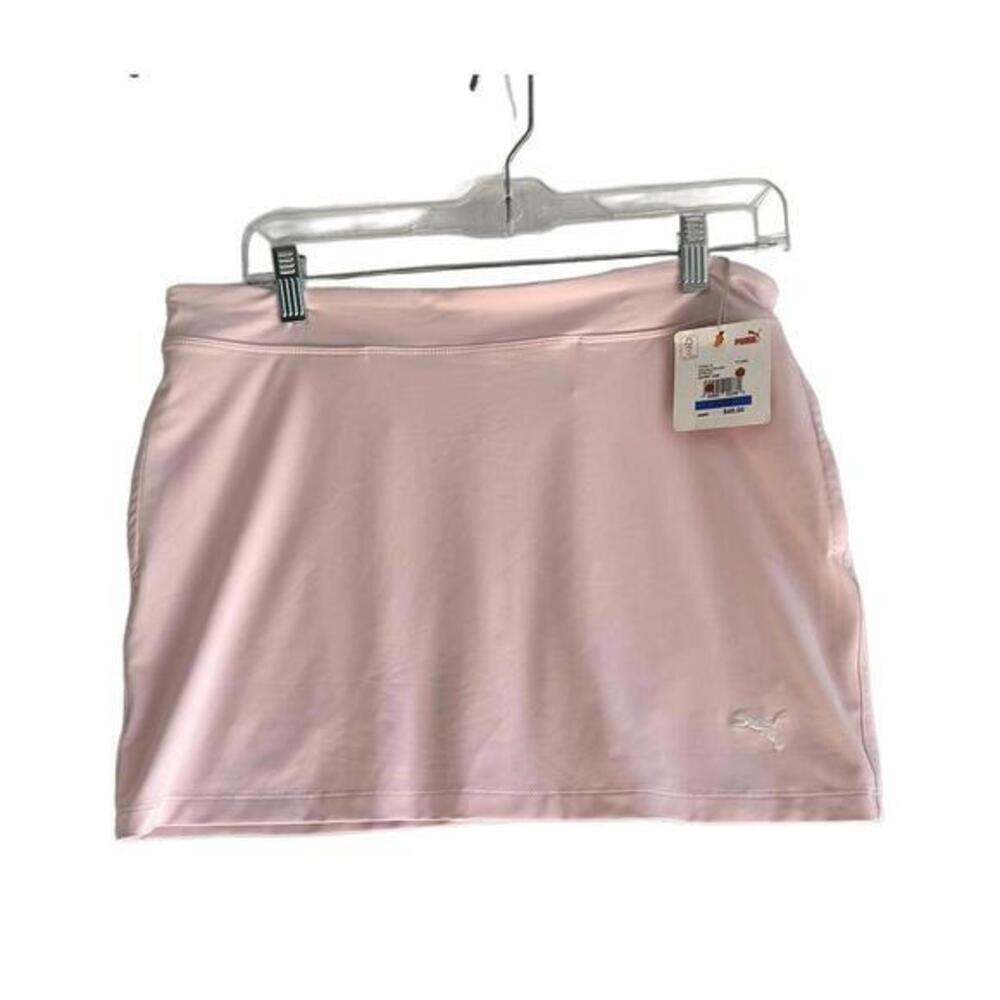 Puma Girls Solid Knit Skirt Parfait Pink XL NWT